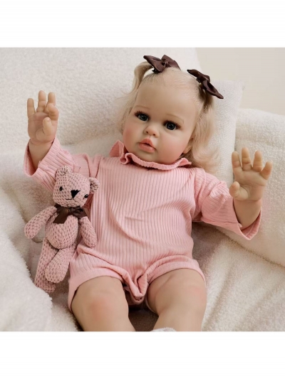 Мягконабивная кукла реборн Эльза, 60 см-3