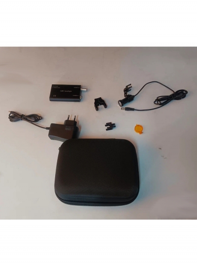 Свет для бинокуляров 5Вт с АКБ и светофильтром, в футляре-1